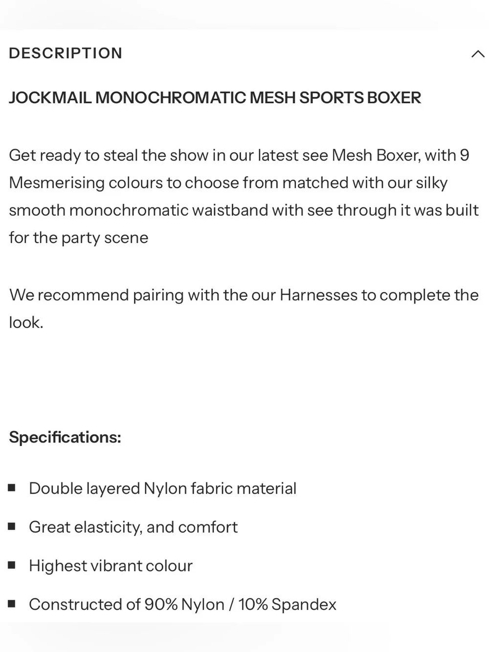 Men's JOCKMAIL Monochromatic Mesh Sports Boxers- 3 pack